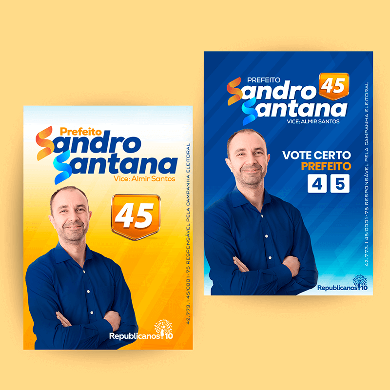 Santinho Personalizado Para Politico Arte Para Santinho